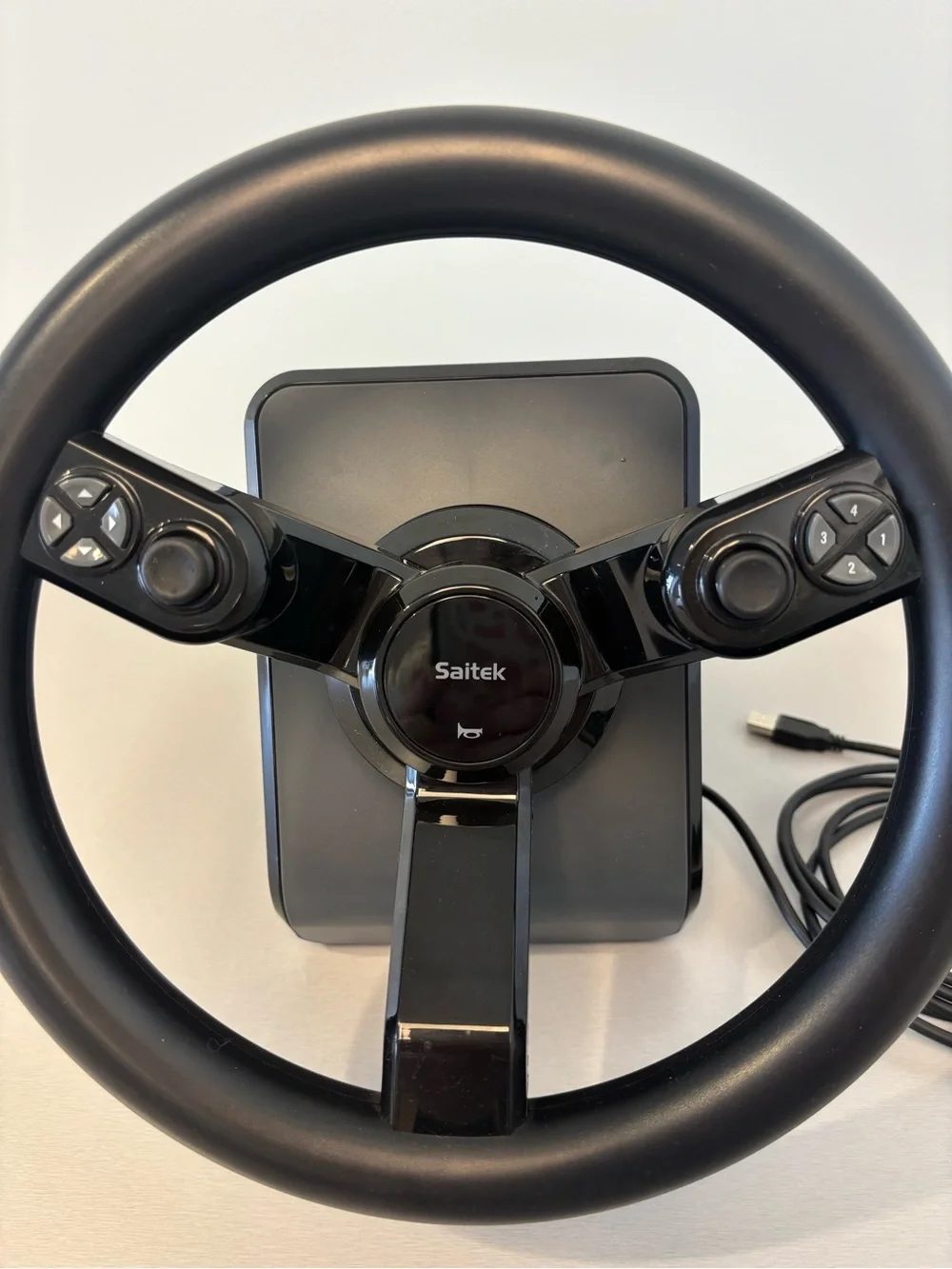 Saitek Racing Wheel Farming Simulator Controller 43216 PC Wired USB Clamp Black